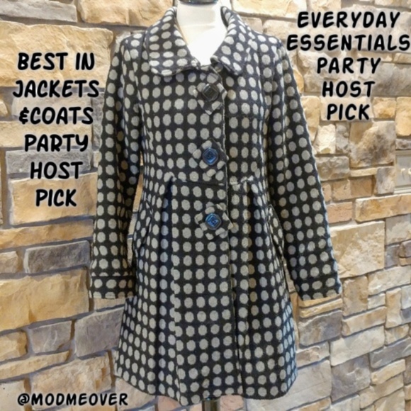 Charlotte Russe Jackets & Blazers - Vintage Charlotte Russe Mod Black & Grey Coat